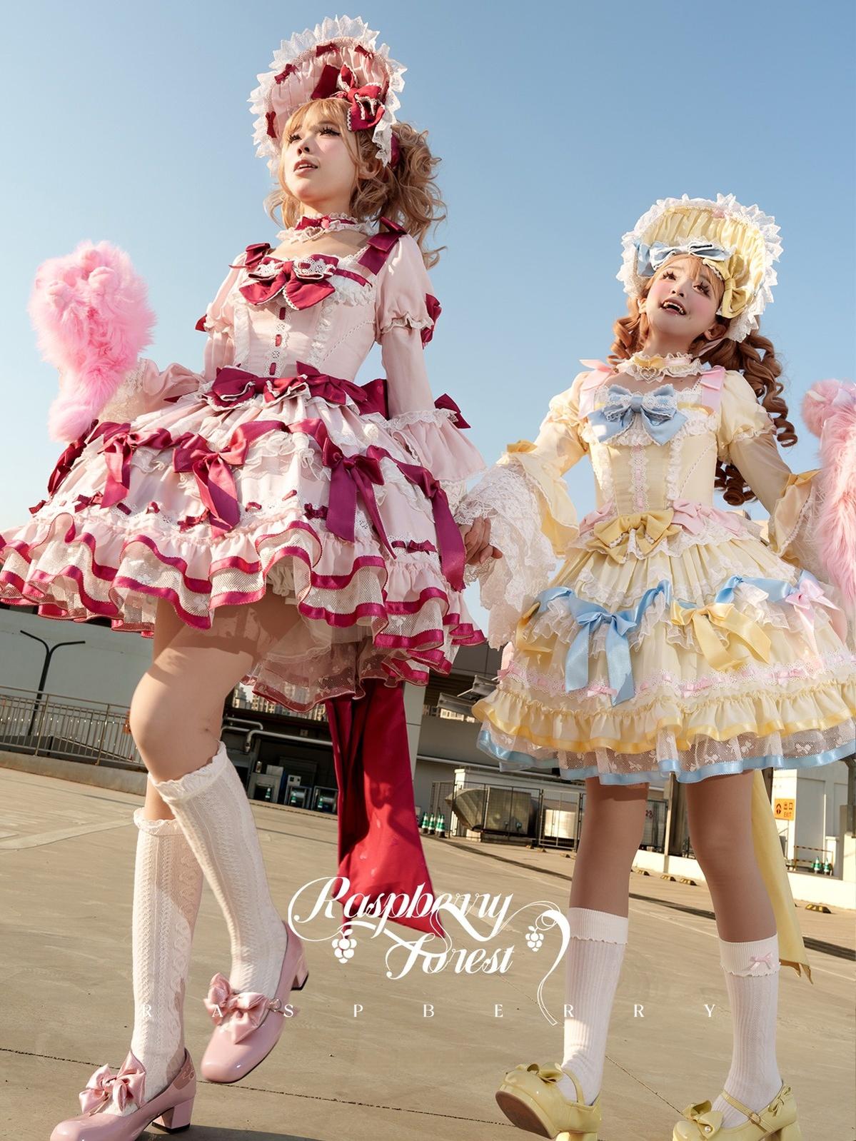 Mewroco - Berry Forest - Sweet Lolita Short-sleeved OP Dress and Matching Accessory 42596:748516