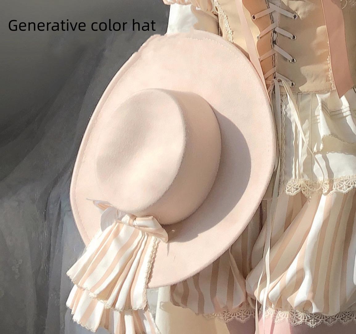 (BFM)Uncle Wall Original~Ouji Lolita Shirt Set Prince Style Bloomers S Ivory hat 