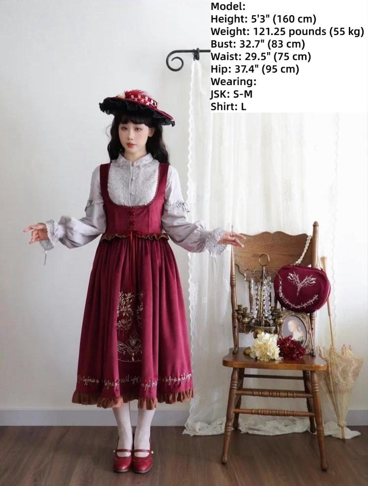 Twin Trees' Celestial Glow - Classic Lolita Bust-Supporting JSK, Plus Size 44508:811004