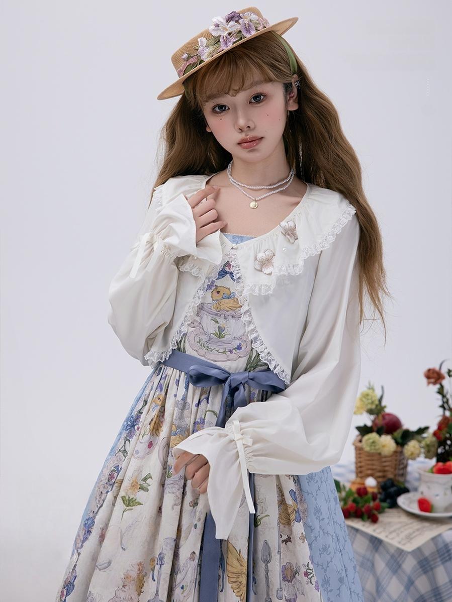 NyaNya - Four Seasons - UPF50+ Daily Lolita Light Cardigan With Embroidered Floral