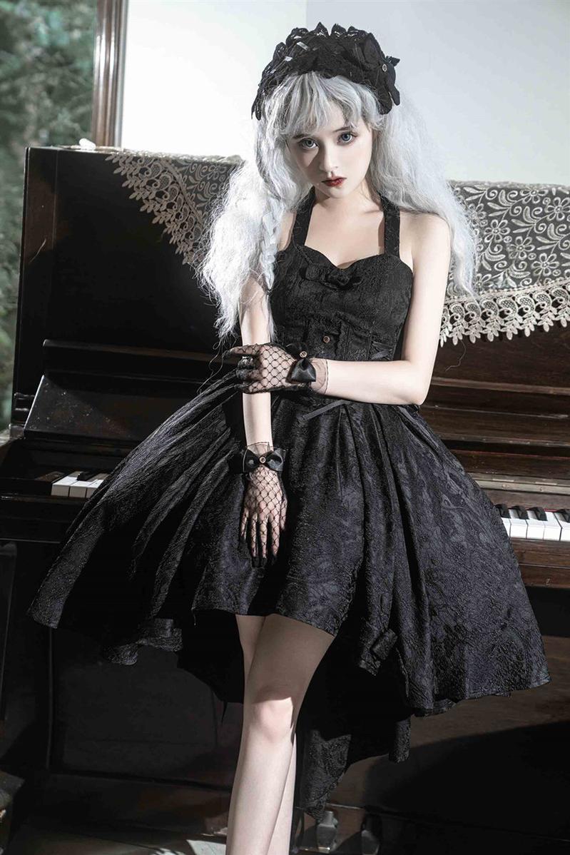 (BFM)Strawberry Duck~ Gothic Lolita Dress Black and White Lolita JSK   