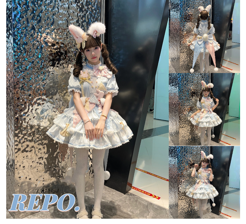 (BFM)Forest Fluorescent Carps~Ouji Lolita Suit Circus Prince Shorts and OP Dress