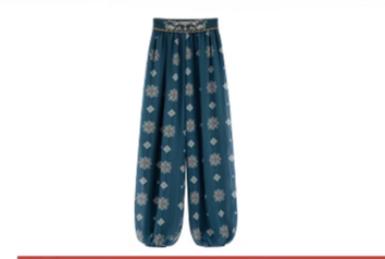 Chixia~ Han Lolita Elegant Assorted Color Dunhuang Elements Pants Set S pants 