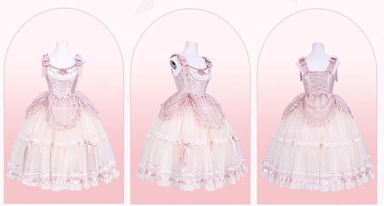 Flower and Pearl Box~Silk Ballet~Wedding Lolita JSK Dress Princess Bridal Dress 34050:442780