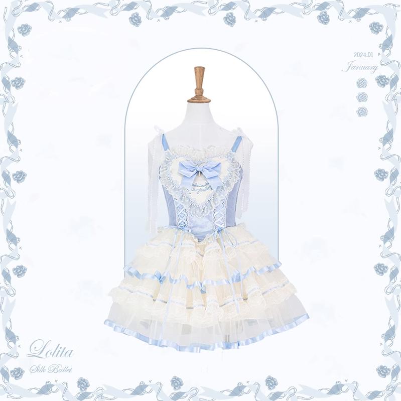 Flower and Pearl Box~Silk Ballet~Wedding Lolita JSK Dress Princess Bridal Dress 34050:442632