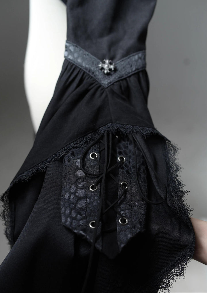 Wuyuzhe~Dragoon Knight 3.0 Version~Western Fantasy Style Lolita Irregular Skirt Set Lolita Vest   