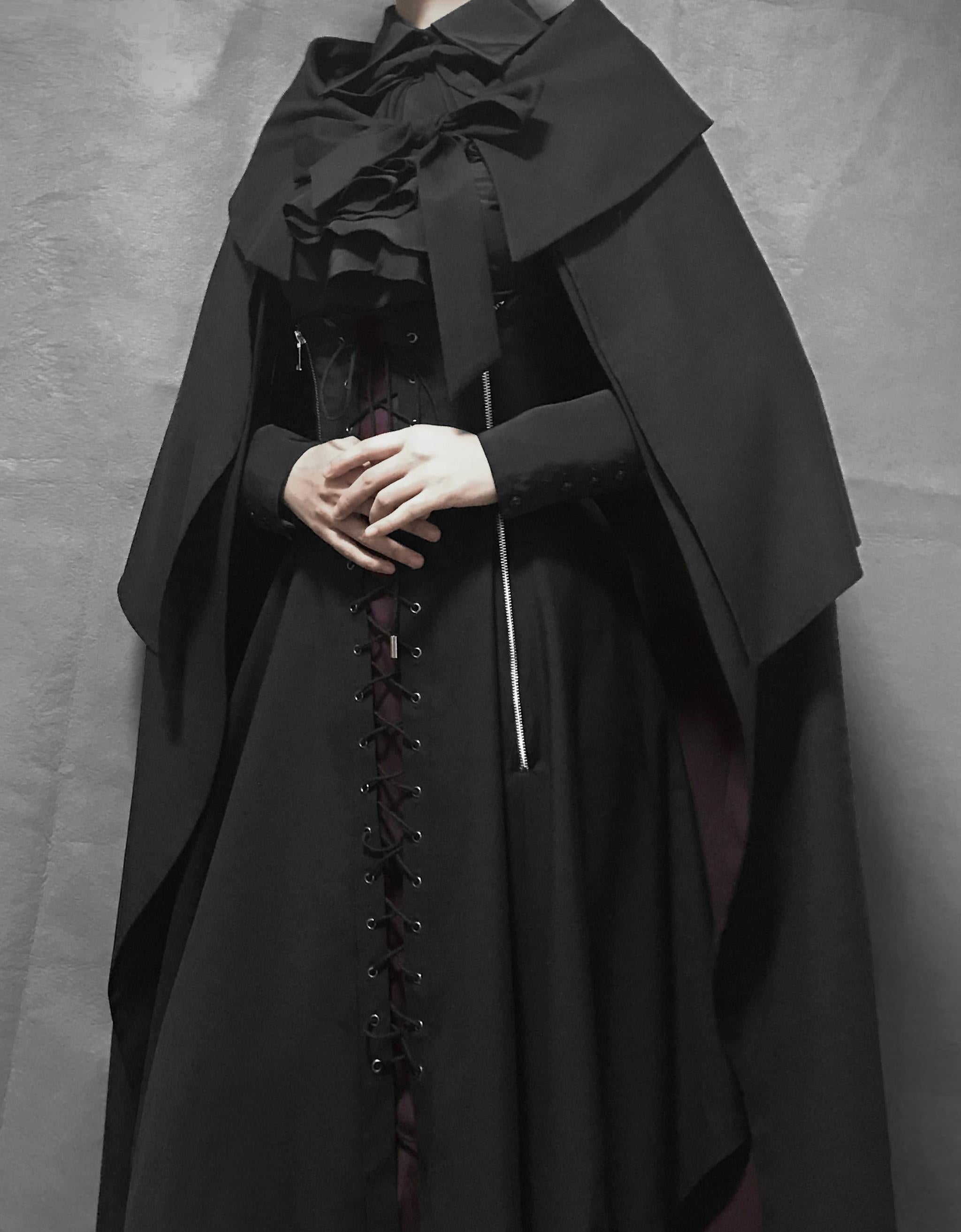 FOXTROT - FranVow - Gothic Lolita Skirt & JSK Suit Black and Red Cape Only (one size) Size1