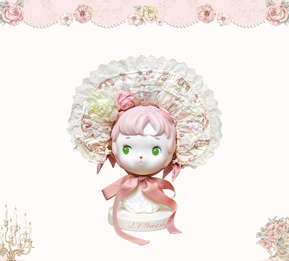Whispers of Blossoms & Candlelight - Sweet Lolita Floral Printed JSK Dress with Bows 45631:856594