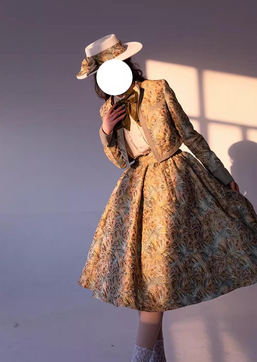 ZJstory~Gilded Years 4.0~Retro Lolita Dress Suit Elegant Lolita Coat Set