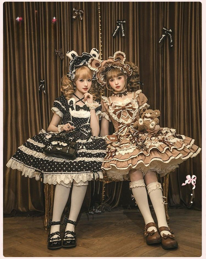 Mademoiselle Pearl~Bow Rabbit~IP Collab Sweet Lolita OP in Multiple Styles