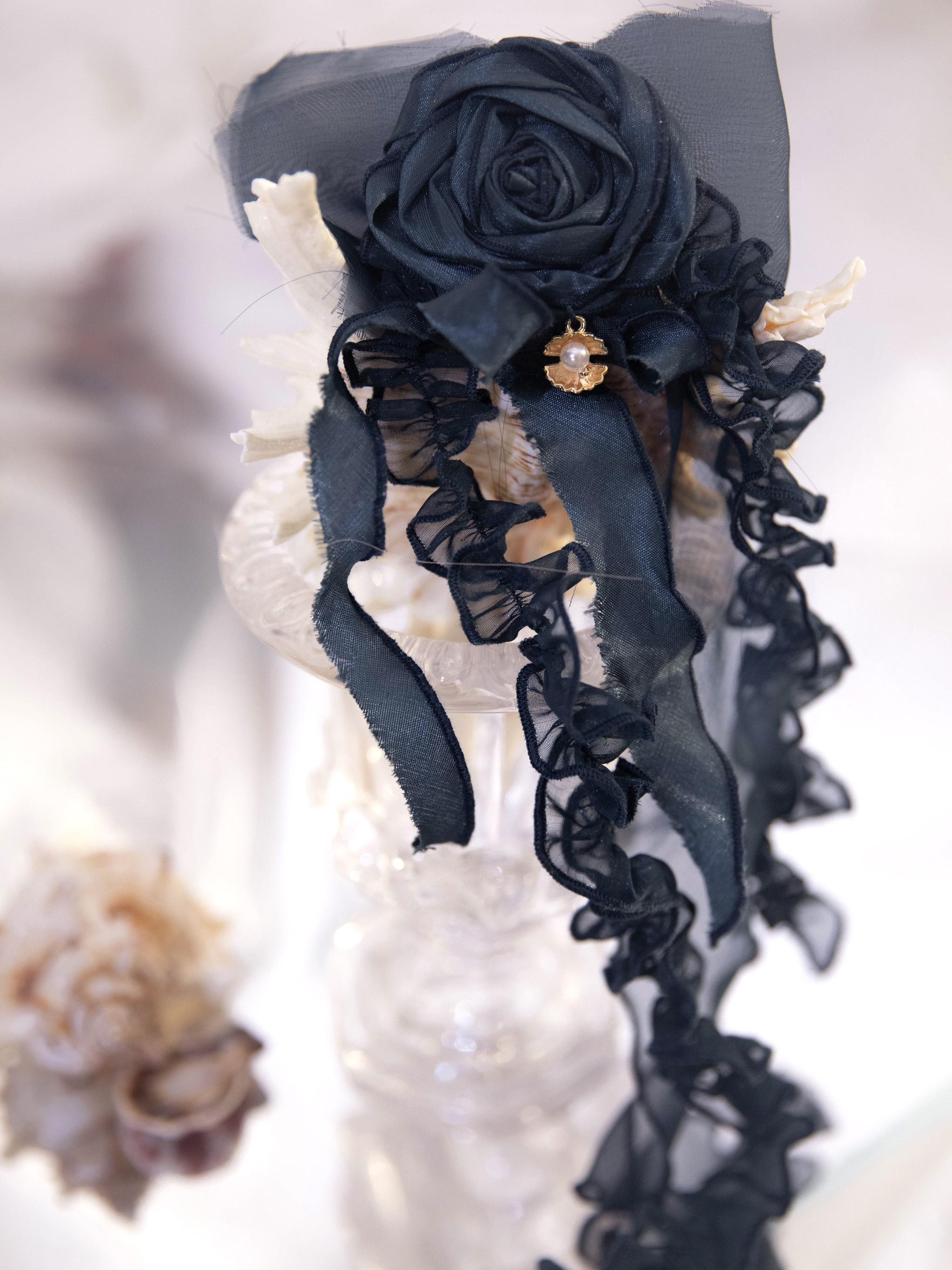 Atlantis - Gorgerous Classic Lolita Star Velvet JSK & Corset Skirt Set (L M S) 45514:852681