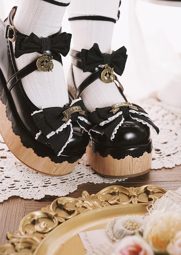 MODO~Hide and Seek~Kawaii Lolita Platform Shoes Thick Sole Shoes