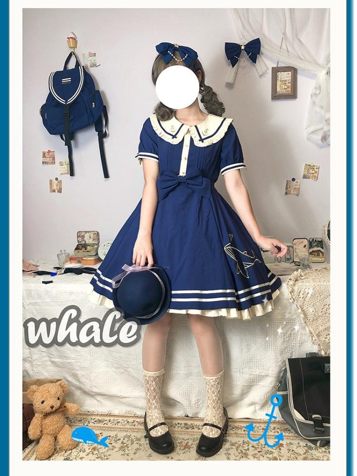 (BFM)Strawberry Witch~Summer Lolita Dress Sailor OP Daily Dress   