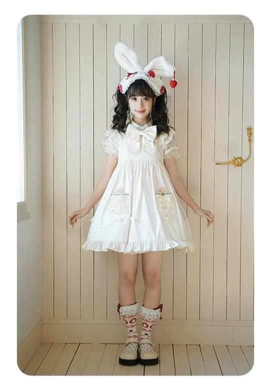 Summer Fairy~Strawberry Angel~Sweet Lolita JSK Suit Tiered Ruffle Dress Set