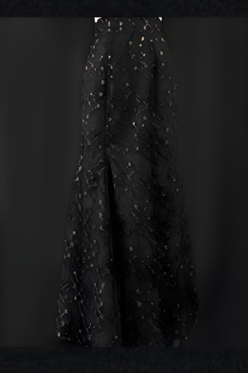 Another Walker~Night and Night Furan~Gothic Lolita Fishtail Skirt Set Black Lolita Set S Black (petticoat) 
