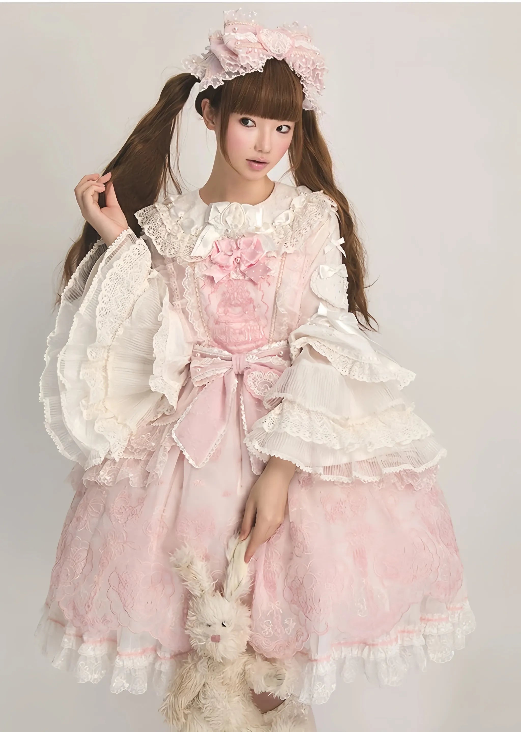 Strawberry Momo Party - Sweet Lolita OP and JSK, Strawberry Print and Cake Embroidery 45548:853272
