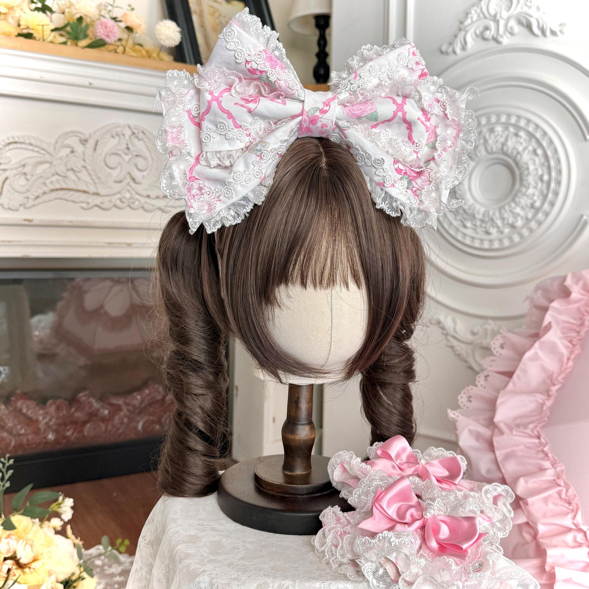 Summer 2026 - Old School Lolita Floral Printed JSK Dress with Ribbon Bows 45521:851946