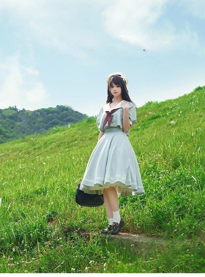 Beleganty - Sea and Wind Separate SP3.0 - Sailor Lolita Puffy Sleeve Blouse