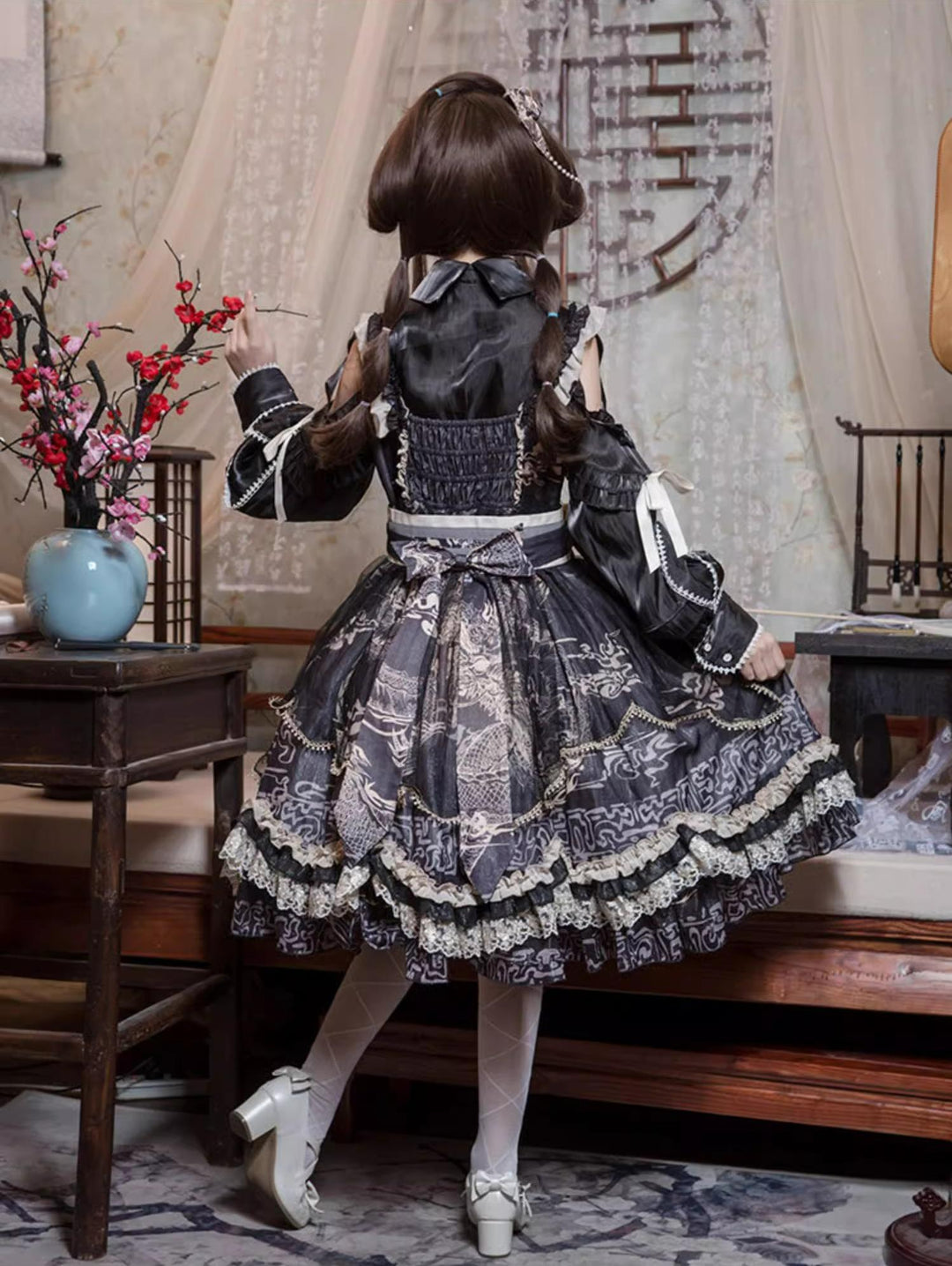 OCELOT~Yue Long Shi Yun~Daily Han Lolita Cake JSK