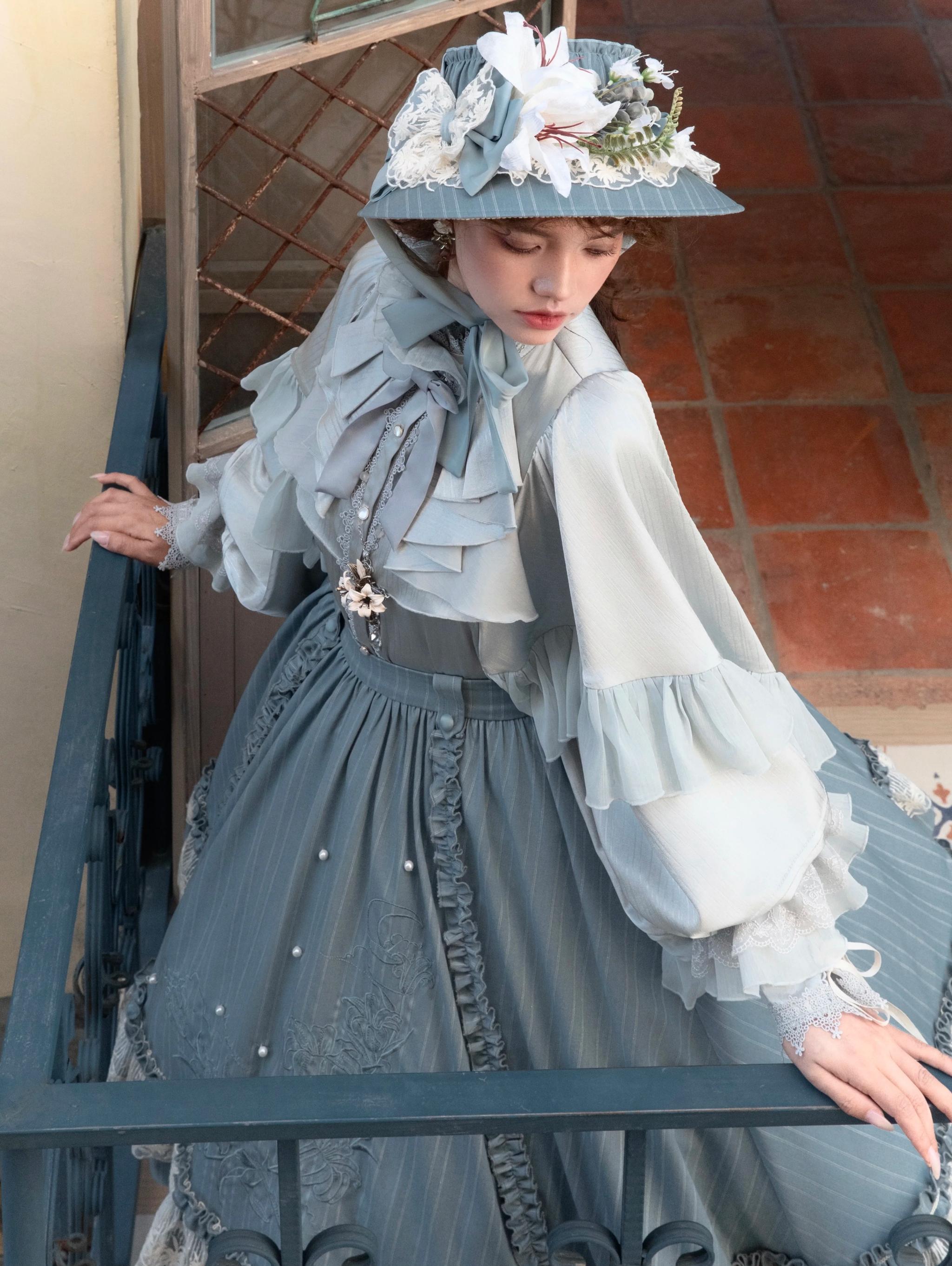 Moon gazing Lily - Classic Lolita Faux Lily Accessories