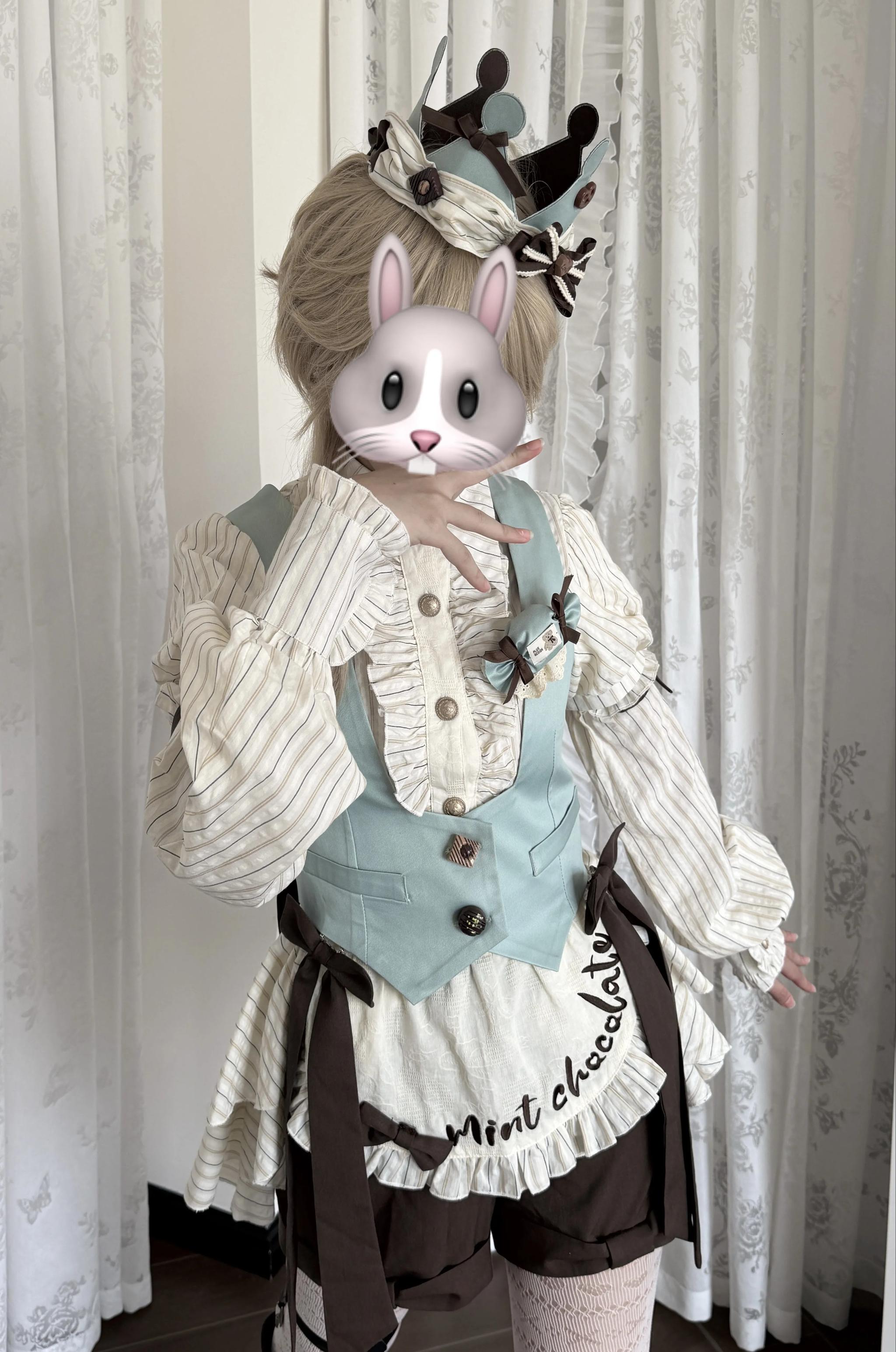 Dream Volley - Mint Chocolate Ouji Lolita Shorts or Skirt Set 45783:862367