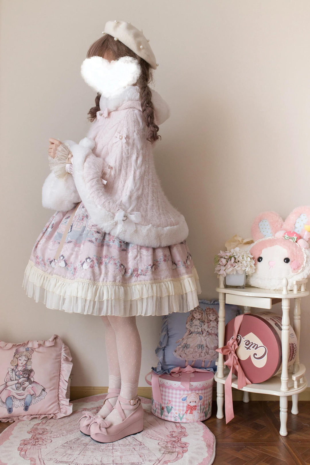 MIST~Sweet Bliss~Sweet Lolita Cape Winter Lolita Sweater Coat