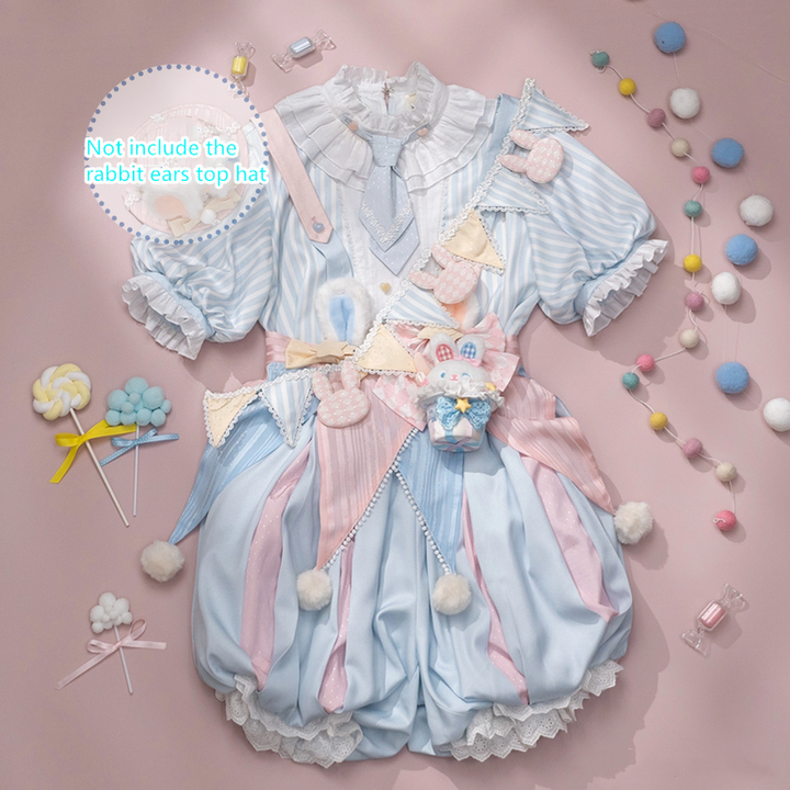 (BFM)Forest Fluorescent Carps~Ouji Lolita Suit Circus Prince Shorts and OP Dress 31946:373894