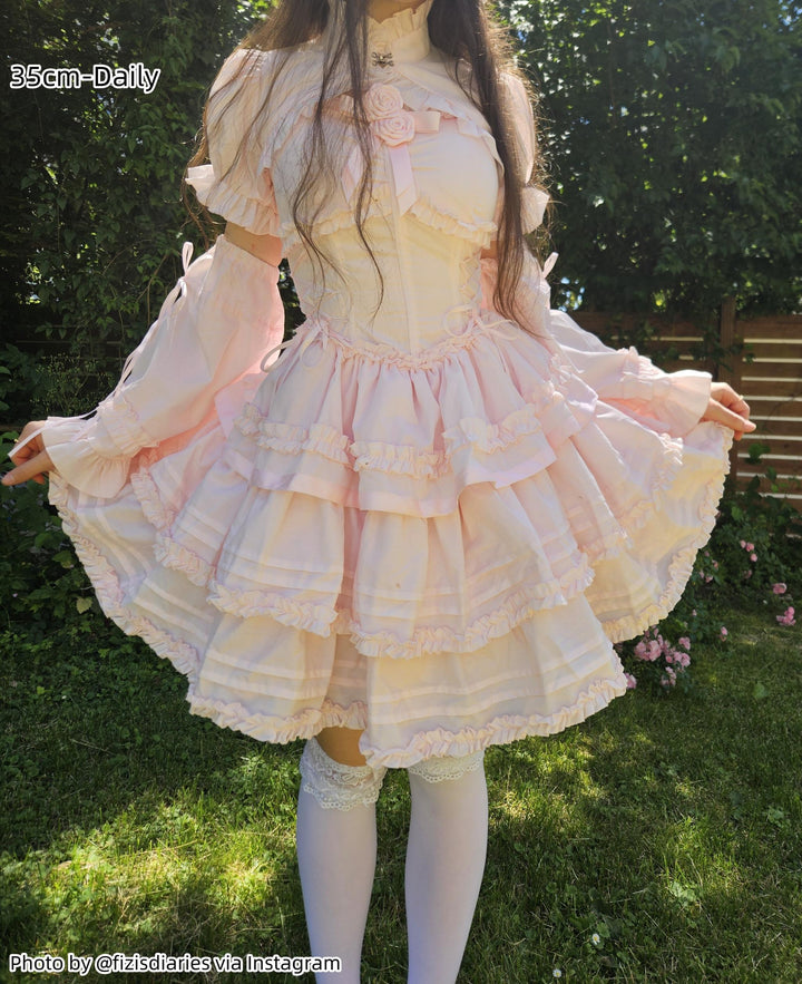 Aurora&Ariel - Short A Line Petticoat Collection Mini to Extreme Puffy| 13.8" (35 cm) Length