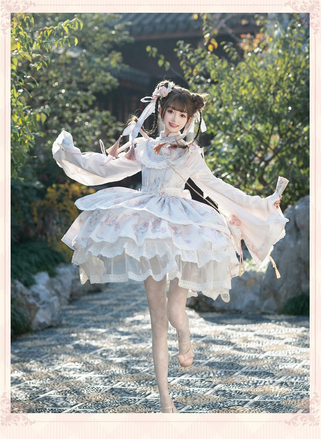 Bramble Rose~Exquisite Luo Shen~Qi Lolita OP Dress Chinese Style Lolita JSK