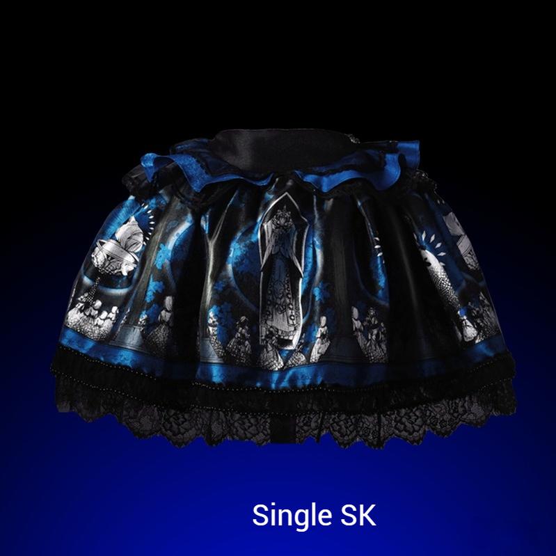Caged Bird Hotel~Eclipsed Moon Gallery~Plus Size Halloween Gothic Lolita Skirt & Bodice Set (2XL 3XL L M S XL) 42951:759033