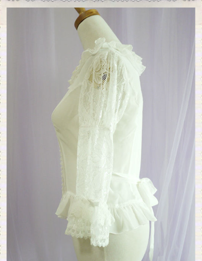 Chess Story~Le jardin de versailles~Elegant Lolita Lace Mid-Sleeve Shirt   