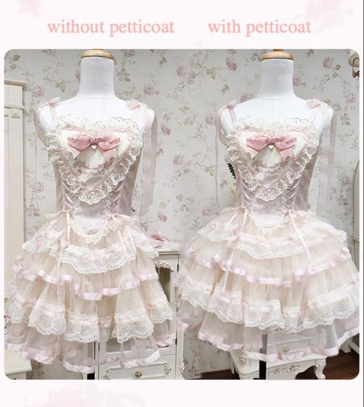 Mademoiselle Pearl~Silk Ballet~Sweet Lolita Petticoat Anti-Glare   