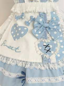 OCELOT~Wave Heart Robbery~Sweet Lolita Summer Sky Blue Dress   