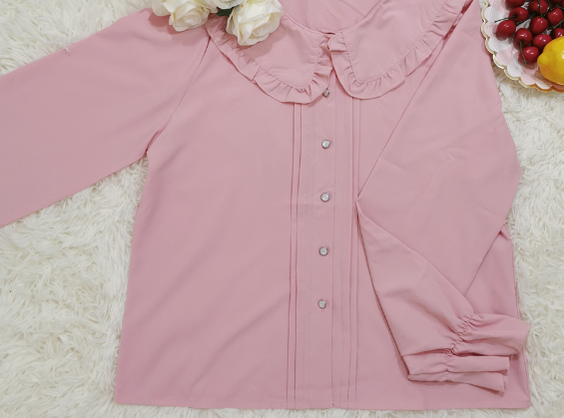 Niu Niu~Plus Size Lolita Blouse Long Sleeve Shirt   