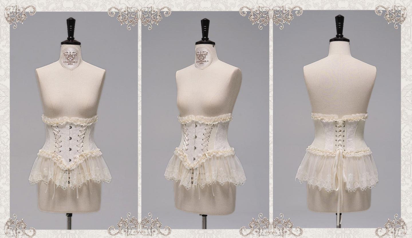 Clockwork Doll - Gothic Lolita Printed Dress, Lace & Bows 45186:839375