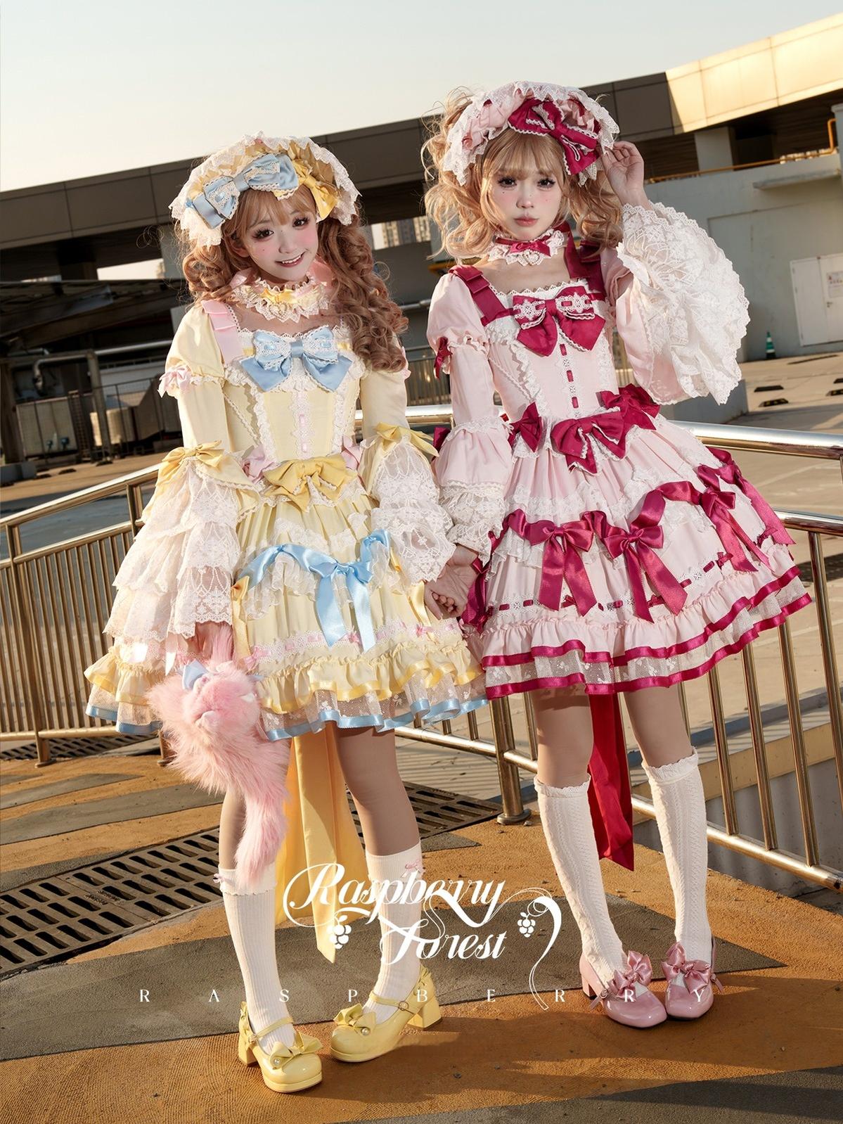 Mewroco - Berry Forest - Sweet Lolita Short-sleeved OP Dress and Matching Accessory 42596:748509