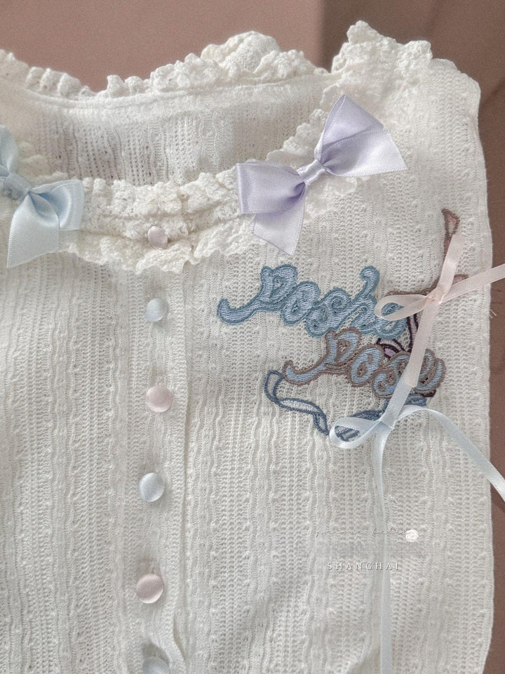 POSHEPOSE~Wish and Girl's Prayer~Sweet Lolita Cardigan Short Knit Sweater