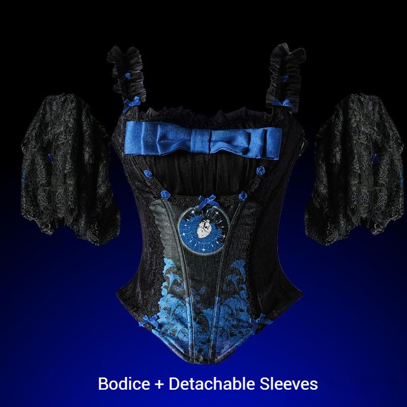 Caged Bird Hotel~Eclipsed Moon Gallery~Plus Size Halloween Gothic Lolita Skirt & Bodice Set (2XL 3XL L M S XL) 42951:759026