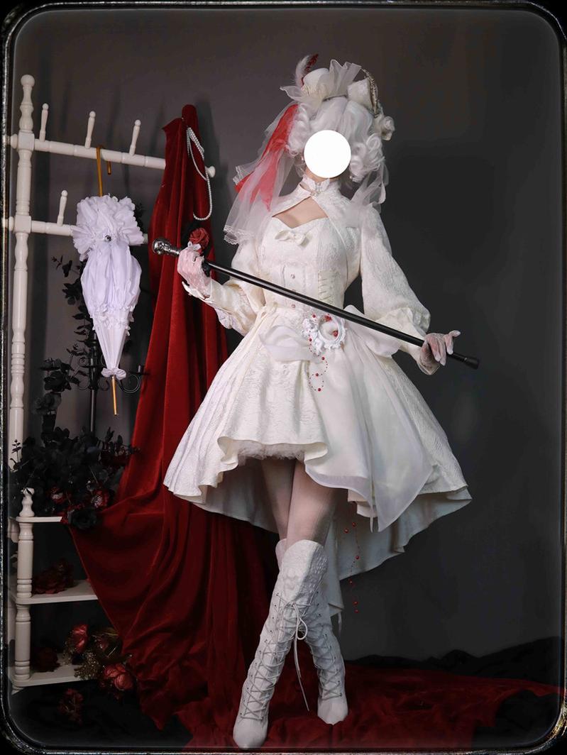 (BFM)Strawberry Duck~Gothic Lolita Dress White Lolita JSK 29578:357474