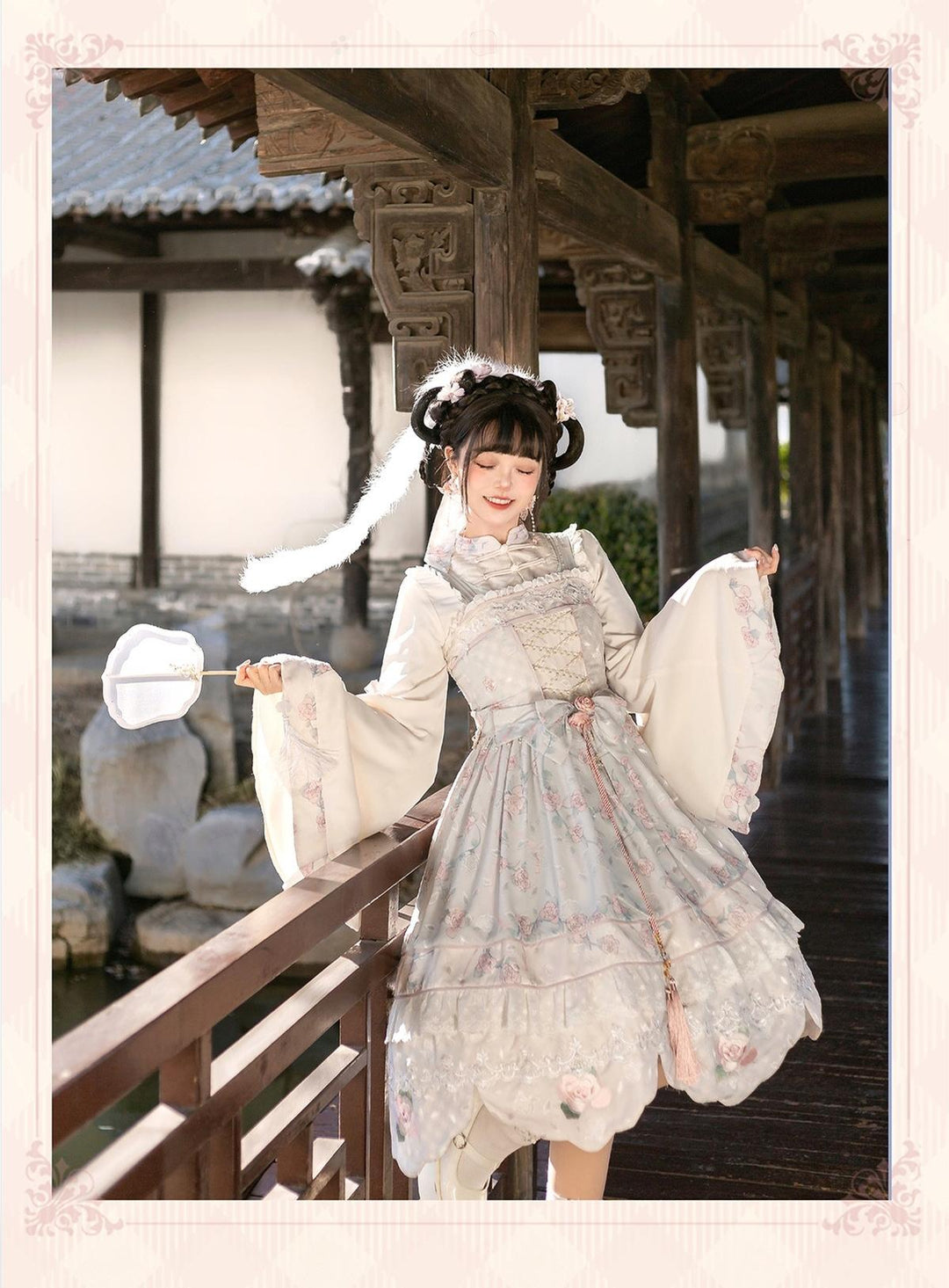 Bramble Rose~Exquisite Luo Shen~Qi Lolita OP Dress Chinese Style Lolita JSK