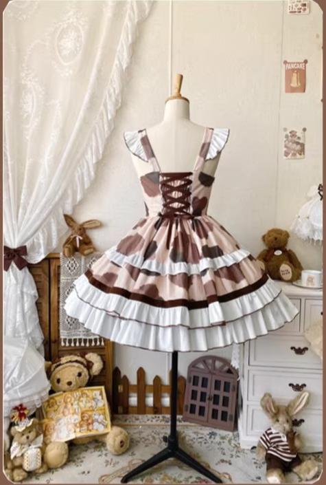 Calico Cat - Winter Kawaii Lolita Print JSK 44422:807503
