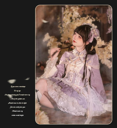 Mewroco~White Pear Dream~Han Lolita JSK Dress Halter Dress for Summer Wear   