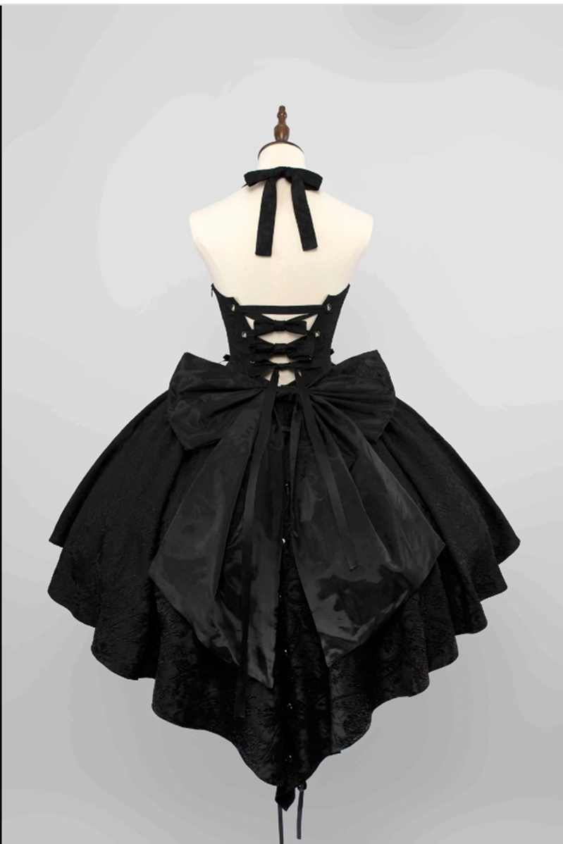 Strawberry Duck~ Gothic Lolita Dress Black and White Lolita JSK – 42Lolita