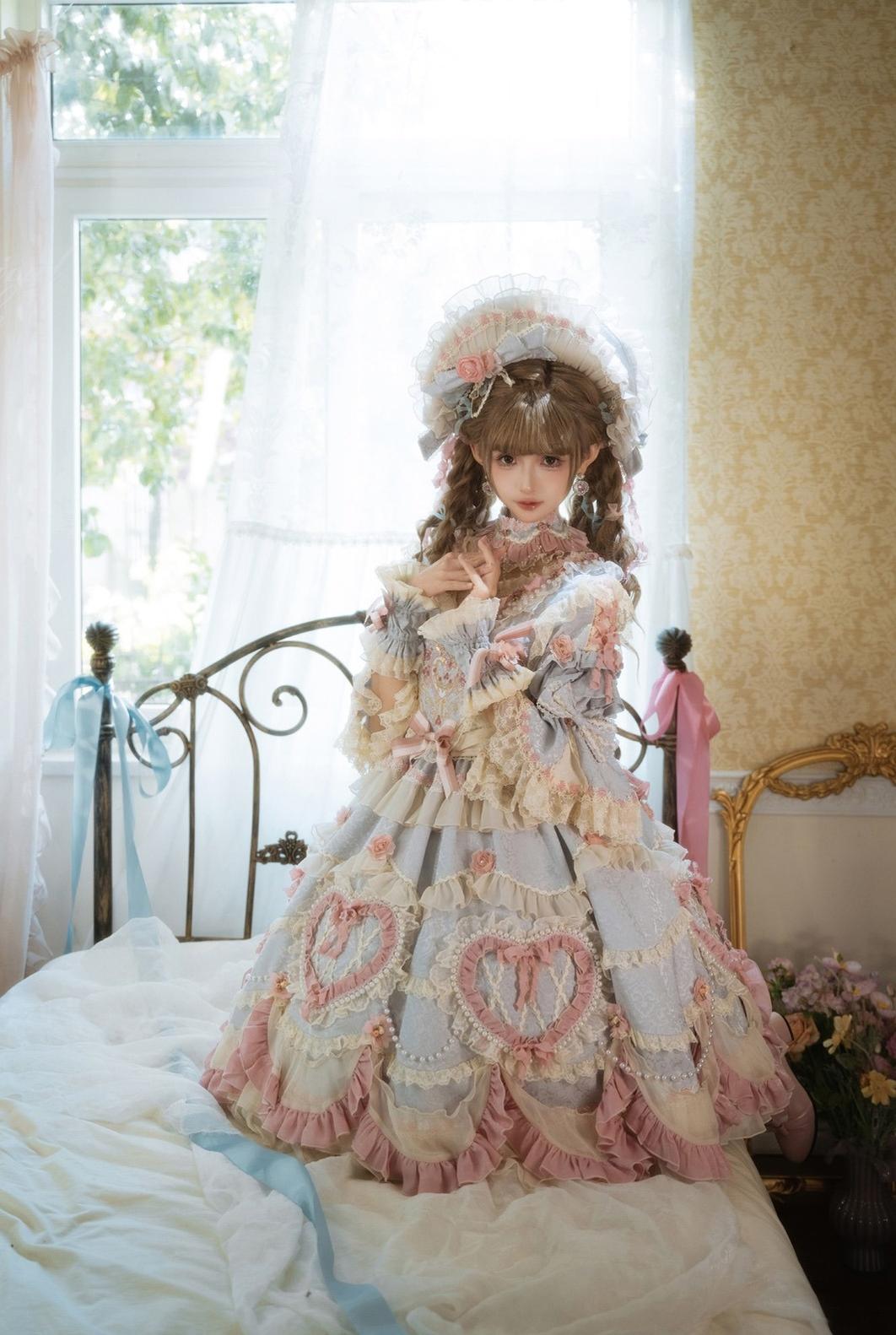 Bramble Rose - Antique Cake - Vintage Lolita OP Princess Dress Gorgeous Lolita Outfit 41536:701668