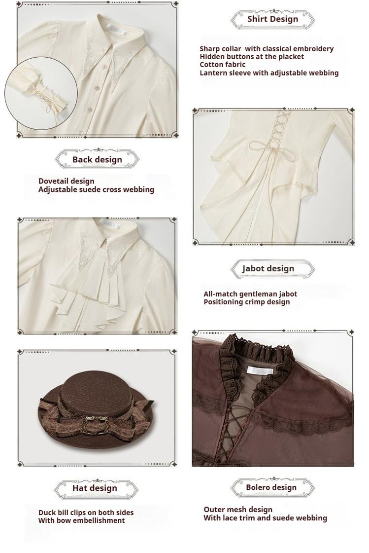 With PUJI~Ouji Lolita Shirt Bust-supporting JSK Dress 40000:647836
