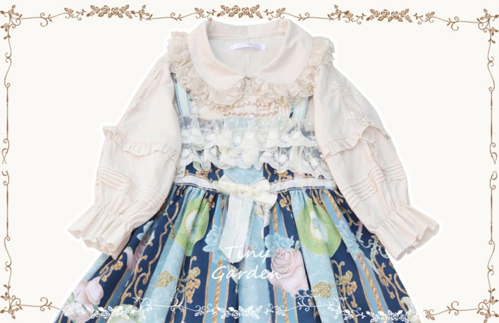 Tiny Garden~Robin~Kawaii Lolita Cotton Blouse   