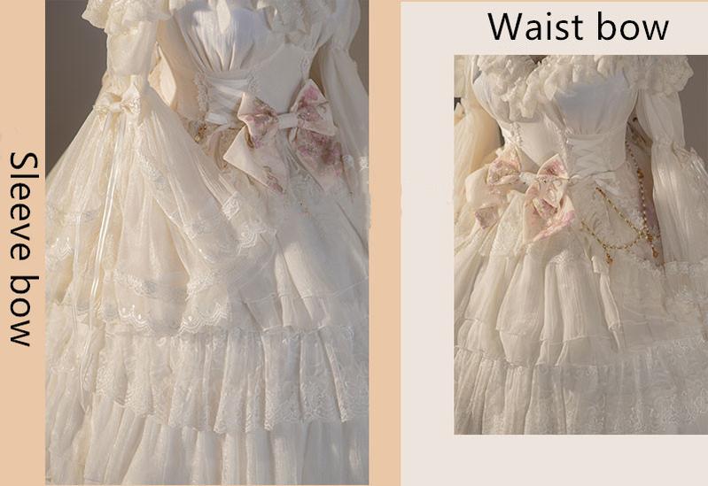 Dawn and Morning - Elegant Lolita OP Dress Sunrise Elf Long Dress