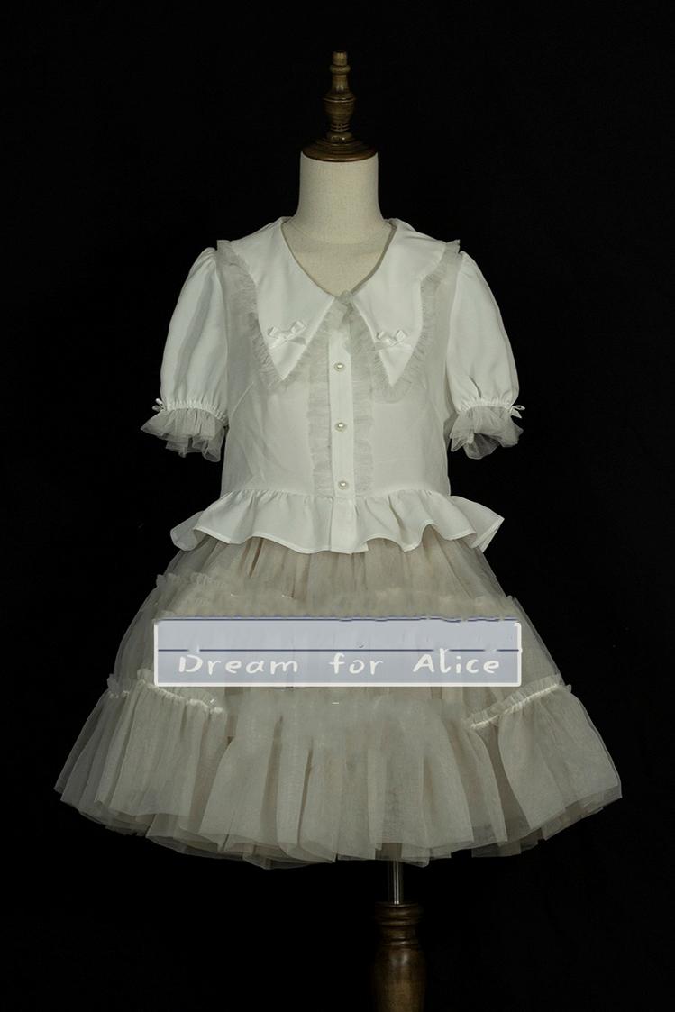(BFM)Lemon Four~Dreaming of Alice Lolita Dress Lovely Dreamy Girl Princess Dress S blouse only 