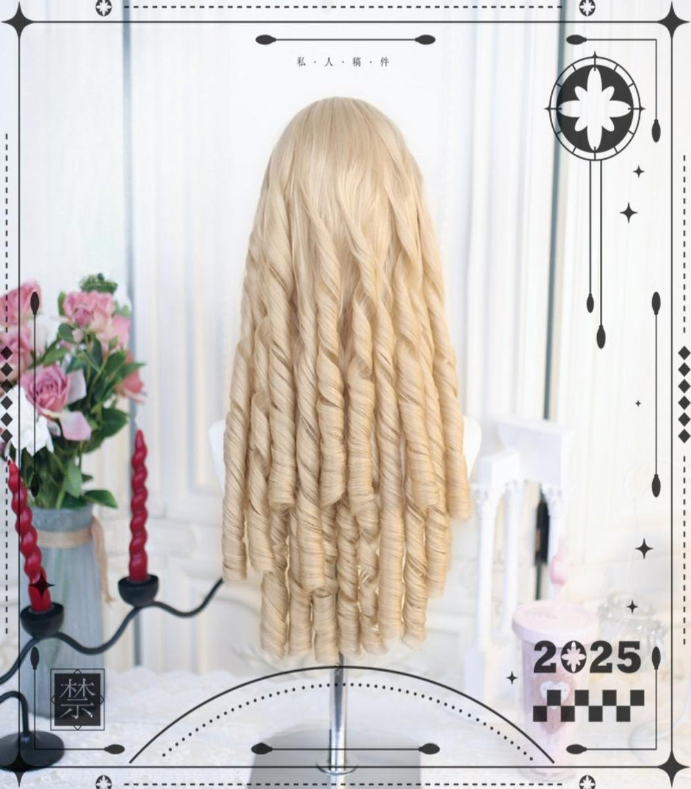 Dalao Home~50-55 CM Lolita Wig with Retro Roman Curls