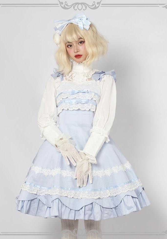 Cotton Classic Lolita Six-Panel Cut Floral JSK Dress 902:860391